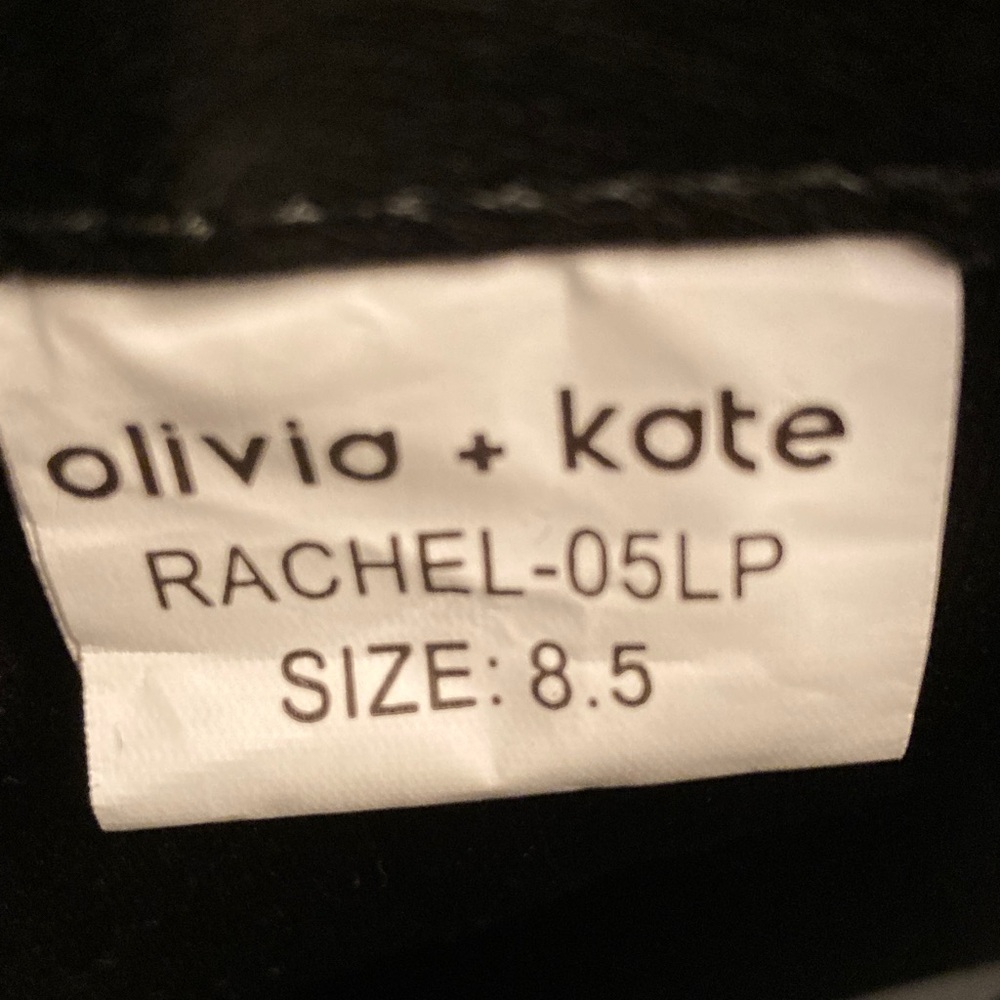 NWOT Olivia  & KateSleek Black Studded Ankle Boots - Picture 2 of 8